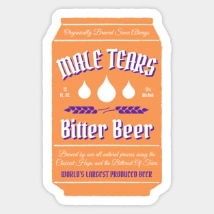 Male Tears Bitter Beer - Can Sticker